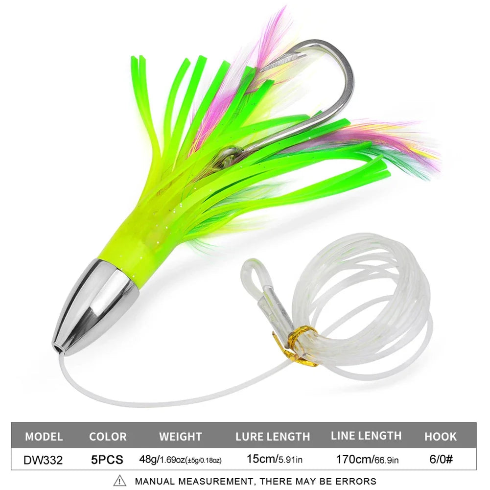 SPORTARC Trolling Skirt Lure – Offshore Saltwater Bait Tuna