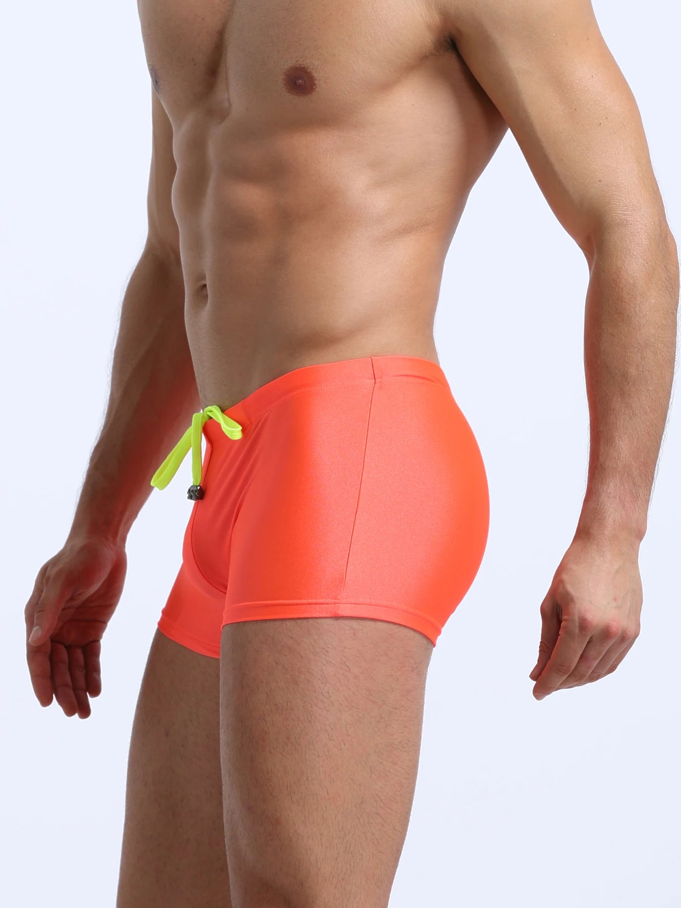 Reel Nauti Men’s High-Waist Boxer Swim Shorts – Performance Stretch Swimwear