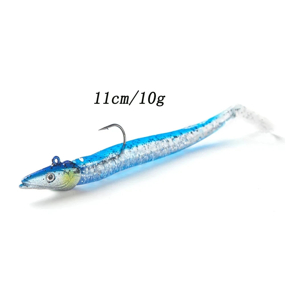 Creekmoon Luminous Jig Head Soft Lure Set – 5PCS