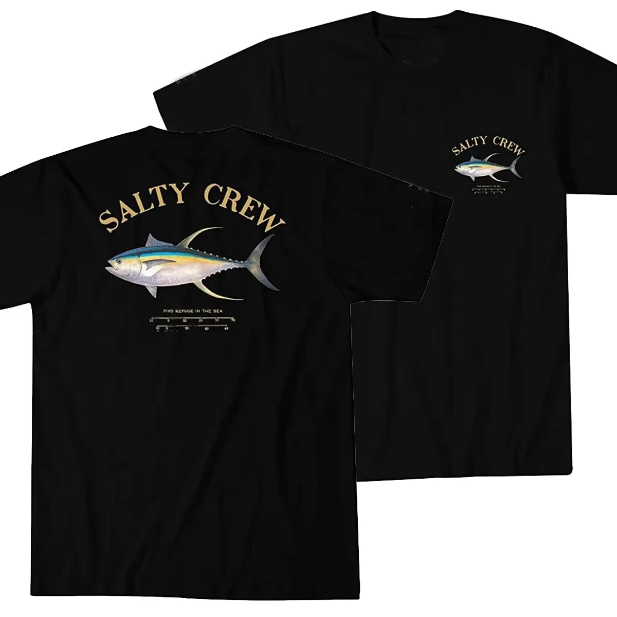 Men’s Salty Crew Cotton T-Shirt – Lightweight Casual Crew Neck Tee for Spring & Summer