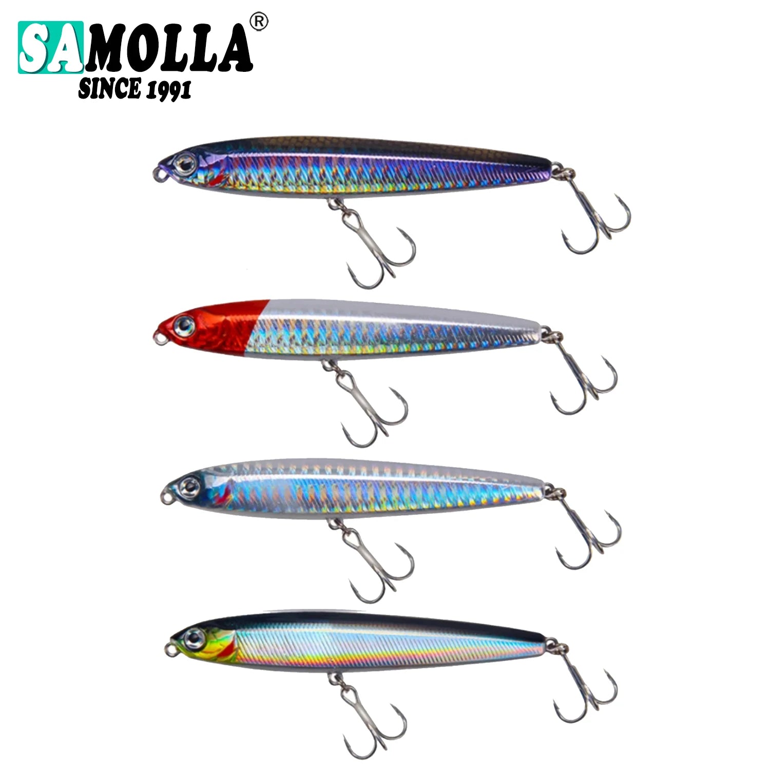SAMOLLA Fishing Lure Set – 4 Piece Pack