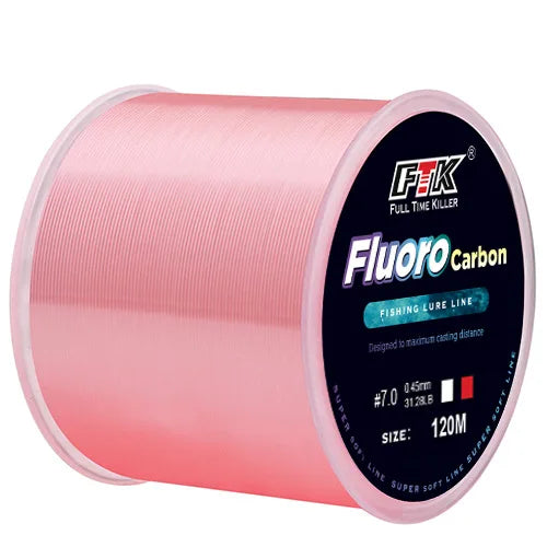 120M Fluorocarbon Coating Fishing Line 0.20mm-0.60mm 7.15LB-45LB Carbon Fiber Leader