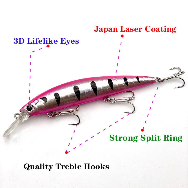 TeStar 110mm Sinking Minnow Fishing Lure – Model 9778