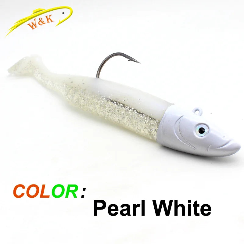 W&amp;K Paddle Tail Soft Lure Jig Kit – Multi-Size Fishing Set