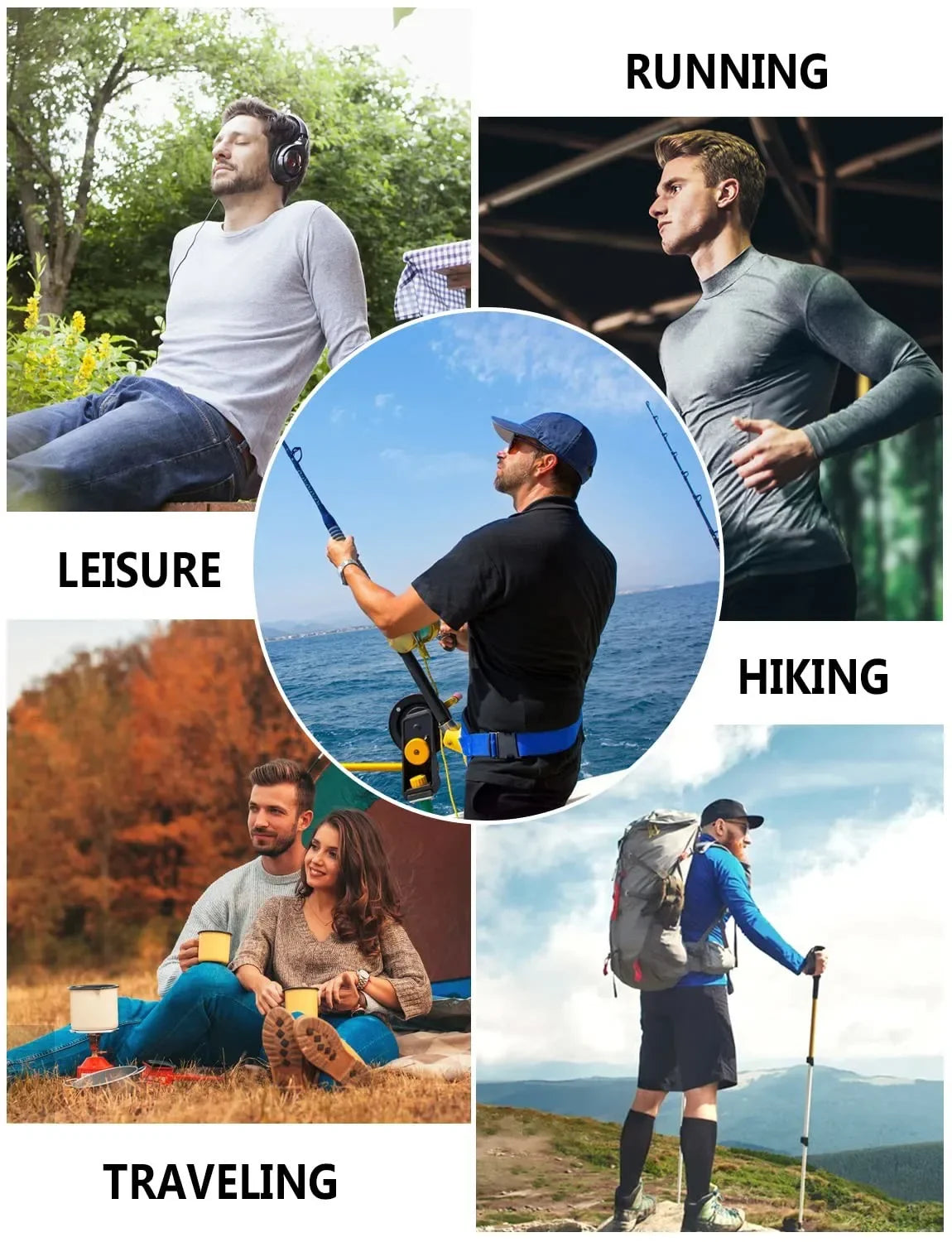 Men’s Blue Marlin Performance T-Shirt – Lightweight Breathable Sports Tee (Plus Size Available)