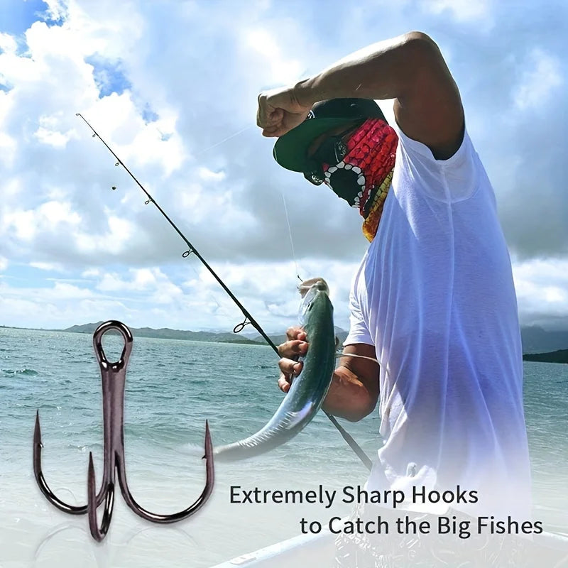 PRO BEROS High Carbon Steel Treble Hooks