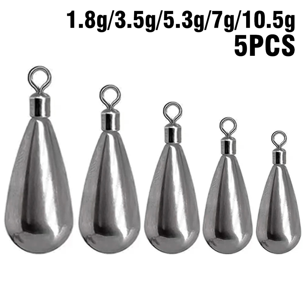 Reel Nauti Tungsten Drop Shot Fishing Sinkers – 5PCS Pack