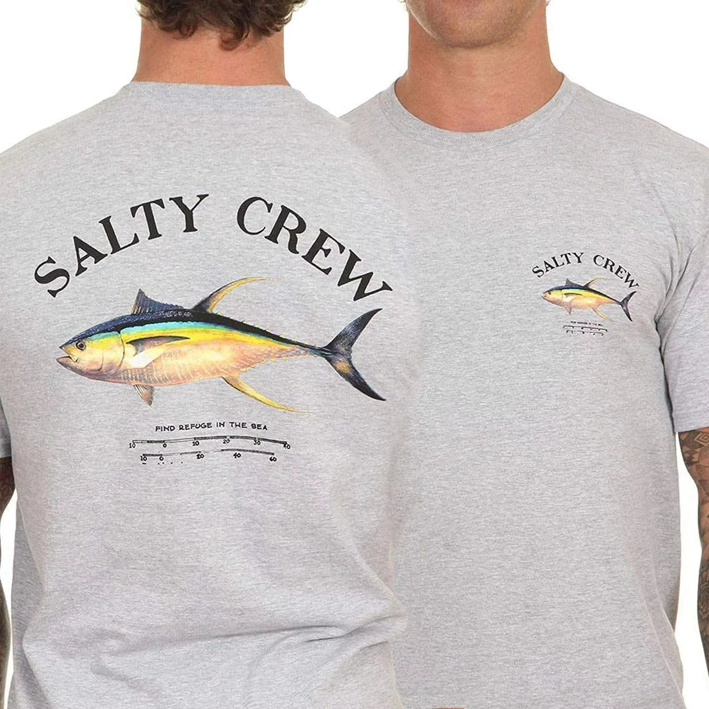 Men’s Salty Crew Cotton T-Shirt – Lightweight Casual Crew Neck Tee for Spring & Summer