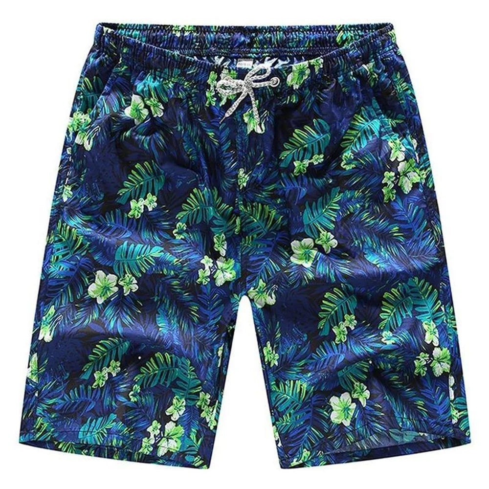 Men’s Printed Sports Shorts – Loose Fit Elastic Waist Casual Summer Shorts
