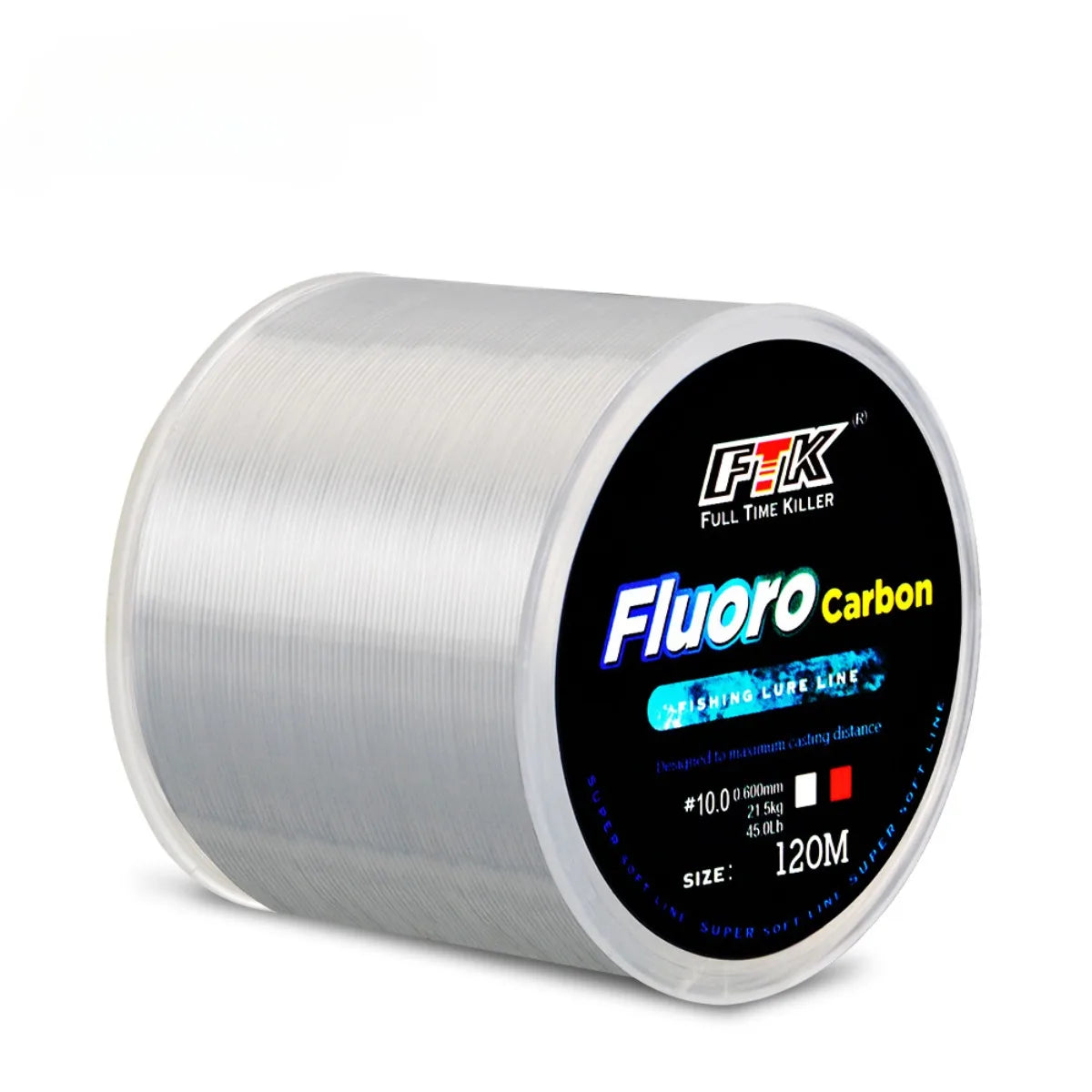 120M Fluorocarbon Coating Fishing Line 0.20mm-0.60mm 7.15LB-45LB Carbon Fiber Leader