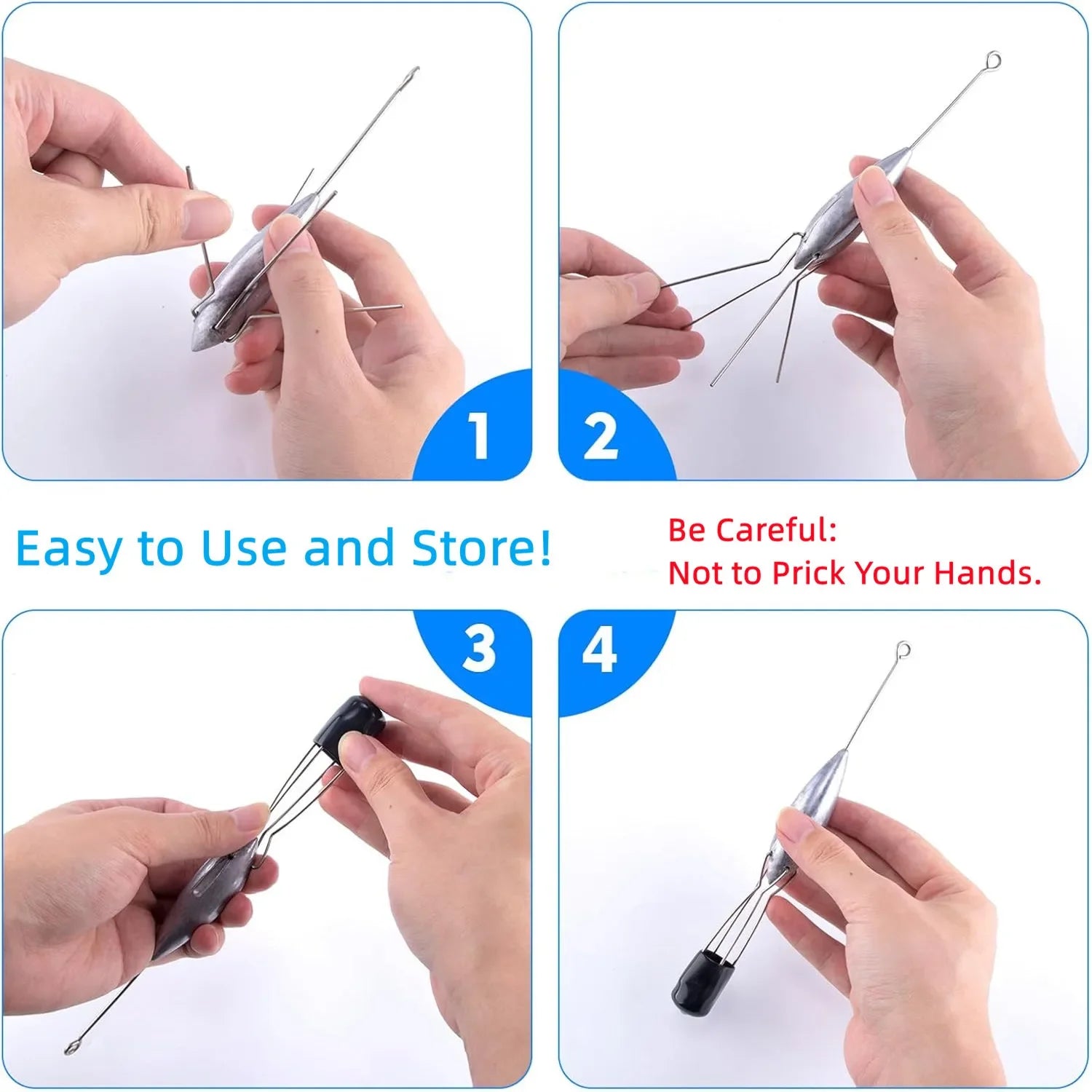 Reel Nauti Sputnik Long Tail Lead Sinker Surf Fishing Weights