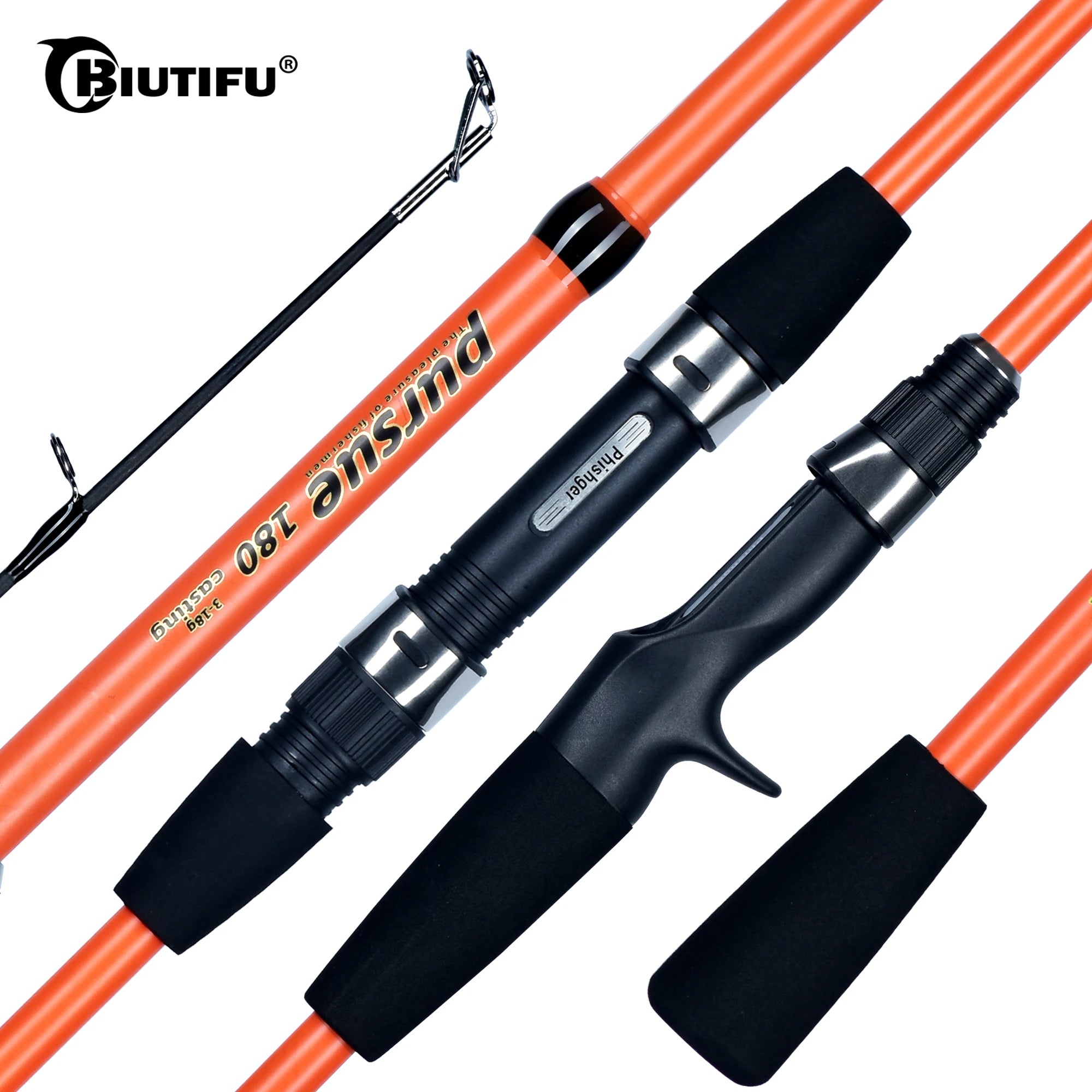 Reel Nauti BIUTIFU Mini Rock Travel Fishing Rod – Carbon Fast Action