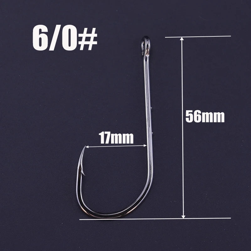 OKUQUBE Long Shank Barbed Fishing Hooks – Double Bait Keeper